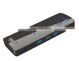 Super Speed(5Gbps) Usb 3.2 7 Port Hub With Power Adapter thumbnail-1