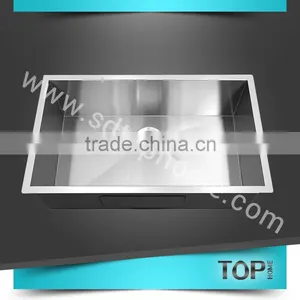 TH-RA3219C Stainless Steel Handmade Sink With CUPC Square Corner Singel Bowls Undermount Sink Kitchen Sink thumbnail-1