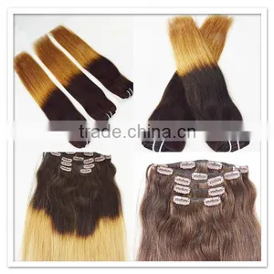 New Products for Europe Virgin Brazilian Hair Clip in Hair Extensions for African American Spring Clip thumbnail-1