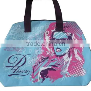 420D Polyester Girls Fashion Tote Bag, Full Print Bag for Women thumbnail-3