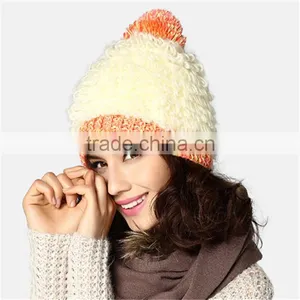 History Lowest Price Kenmont Brand Top Design Knitted Hat With Pom Pom thumbnail-4
