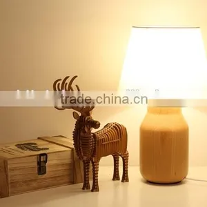 LED Wood Table Light JK-879-20 Factory Price European Style Wood Base Table Lamp/lighting/led Table Light LED Wood Table Lamp thumbnail-3