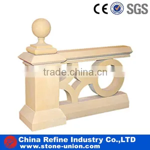 Popular Yellow Color Hand Carved Stone Balustrade thumbnail-1
