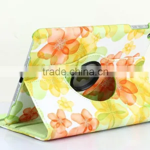 Fashion Peach Flower Series For IPad Mini 4 Flip Leather Case 360 Degree Rotation Case TB-0004 thumbnail-4