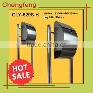 Durable 18/8 Stainless Steel Free Standing Mailbox thumbnail-1