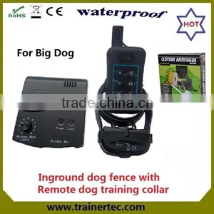 Rechargeable and Waterproof Outdoor Dog Fence & 300 Meters Dog Shock Collar thumbnail-1