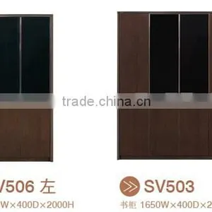 MDF Melamine Sectional Wooden Bookcase thumbnail-2