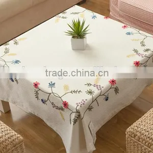Table Cloth Table Cover With Flower Embroidery thumbnail-3