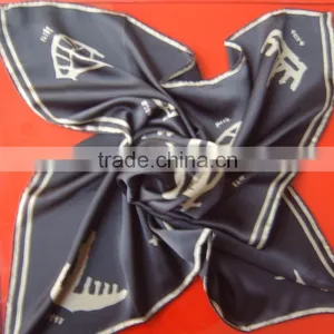 100% Silk Scarf, Silk Satin Scarf, Printed Scarf, Fashion Scarf thumbnail-1