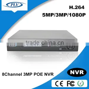IE,Chrome,Firefox,Safari Supported h 264 8 Channel Network Dvr, 8CH POE NVR Support 1 SATA Hard Disk thumbnail-1