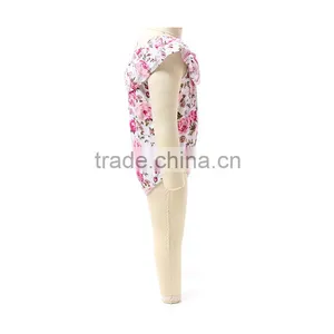 Hot Sale Summer 2016 Cotton Knit Fancy Flower Romper Design for Baby Girl thumbnail-2