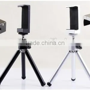 No Patent 2 Sections Extendable Mini Aluminum Tripod Stand With Metal Mount Adapter for Apple IPhone 6 Plus,Samsung Note,HTC thumbnail-5