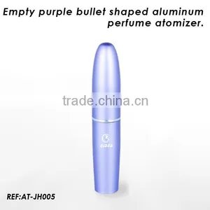 5ml Empty Purple Bullet Shaped Aluminum Perfume Atomizer thumbnail-1