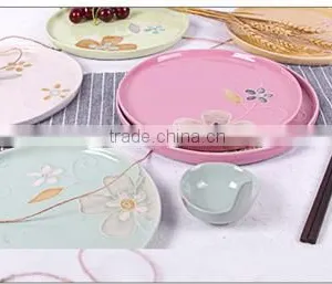 Creative Japanese Korean Flat Ceramic Dinner Plate HY1671902 thumbnail-2