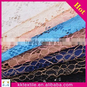 New Arrival Elegant 60% RS 40% Nylon Mesh Lace Fabric in Two Colors thumbnail-1