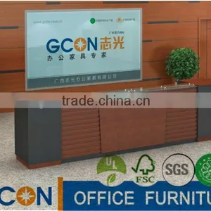 Wooden Office Reception Counter Design thumbnail-1
