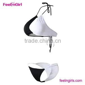 Wholesale Black and White Custom Bikini Swimwear Supplier's Choice thumbnail-5
