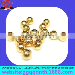 Metal Craft Lathe Solid Hollow Drilled Half Hole Copper Bead Ball thumbnail-3