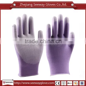 SEEWAY 15gauge Cleanroom Nylon and PU Palm Coated Working Gloves thumbnail-1