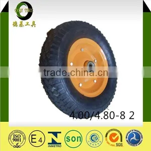 4.00-8 2PR 4PR HIGH QUALITY CHEAP PRICE AIR WHEEL WITH BIG BEARING thumbnail-1