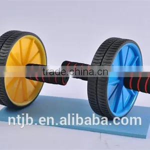 New 2015 Detachable Portable Workout Training Wheel Roller Abdominal Roller With Free Knee Pad Power Wheel thumbnail-2