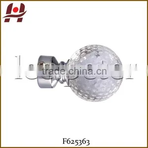 F625363 Window Plastic Resin Metal Curtain Rod Crystal Finials thumbnail-1