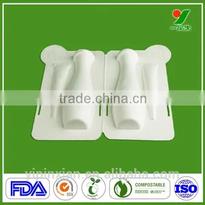 Biodegrable SGS Cosmetic Gift Boxes Custom Pulp Replacing Plastic Containers thumbnail-1