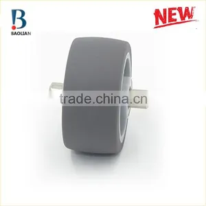 2016 Newest Durable 36.5mm Grey TPU Ball Rubber Caster Wheels With Shaft thumbnail-6