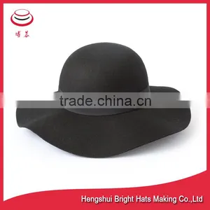 New Design Waterproof Wool Felt Hats , Ladies Floppy Styles thumbnail-1