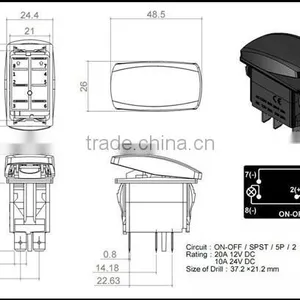 Led Motorcycle Light Switch, Waterproof On/off Switch for Motorcycle Light thumbnail-3