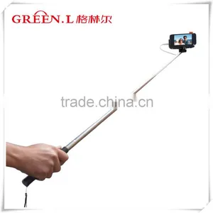 Extendable Handheld Audio Cable Control Selfie Stick Monopod For IPhone 6, 6plus Samsung thumbnail-3