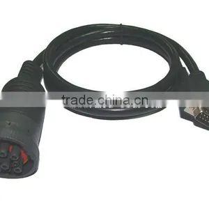 OBD2 Cable OBD2 Interface DB15PM to 9PF for Cummins thumbnail-1