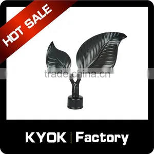 KYOK Cheap Price 22mm Black Iron Paint Curtain Rod Set ,black Curtain Rod Accessories thumbnail-6