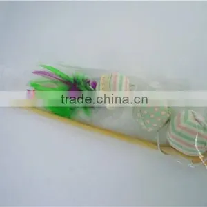 Cotton Ball Nature Cat Swing Toys With Sticker Toy Wholesale Cat Toys thumbnail-4