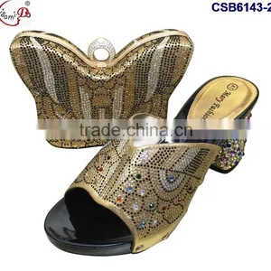 CSB6143 2016 The Top Latest Fashion Woman Italy Style High Heel Sandal Shoes With Bags thumbnail-2