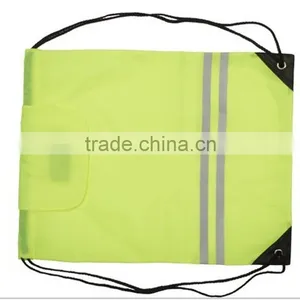 Hot Sale Reflective Stripe Drawstring Bags for Nighter Work Supplier's Choice thumbnail-3