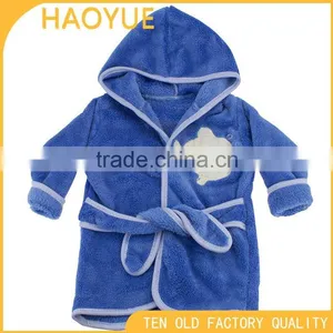 Super Soft Coral Fleece Bathrobe Bathrobe for Kids Baby Terry Bathrobe thumbnail-1