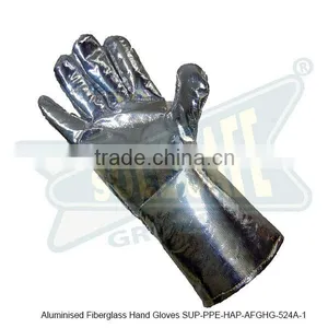 Aluminised Fiberglass Hand Gloves ( SUP-PPE-HAP-AFGHG-524A-1 ) thumbnail-1