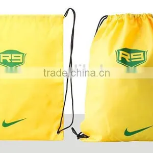Custom Logo Printed Drawstring Polyester Shoe Bag Backpack thumbnail-4