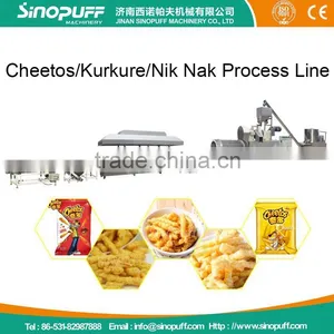 Fully Automatic Turnkey Corn Chips Extruder/Chinese Spicy Puffed Corn Chips Making Machine thumbnail-1