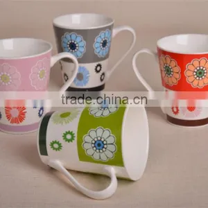 Best Selling Porcelain Coffee Mug Ceramic V Shape Mugs thumbnail-1