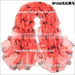 Dark Horse Print Scarf Shawl Wholesale Women thumbnail-1