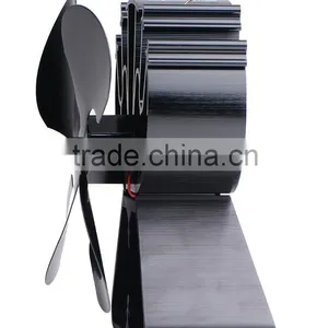 Heat Powered Stove Fan, Log BurnerFire Fan in Black thumbnail-1