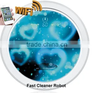 Newest WIFI Smartphone App Control Wet and Dry Mopping Robot Tolmuimeja / Hoover Vacuum Cleaner thumbnail-1