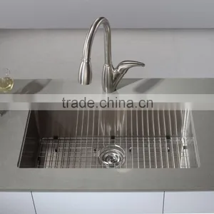 CUPC Certificate American Hot Sale 16Gauge Stainless Steel Undermount Sink Single Bowl With Brush Finish 3018A thumbnail-1