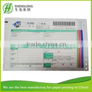 (PHOTO)FREE SAMPLE,210x140mm,4-ply,39barcode,color Paper,EMS National Courier Waybill thumbnail-4