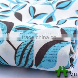 Mulinsen Textile Stretch Printed Fabric Wth Twist, Cheap Polyester Satin Fabric thumbnail-2