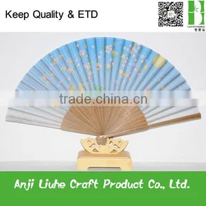 Cheap Eco-friendly Japanese Bamboo Folding Fan thumbnail-1