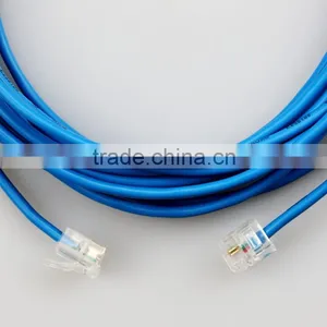 Telephone Extension Cord Cable Line Wire 6P2C Plugs Cable thumbnail-1