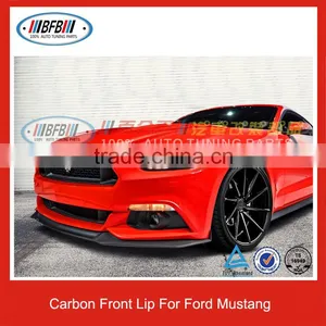Carbon Fiber Front Bumper Lip for Ford Mustang 2015 thumbnail-2